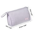 thumbnail image 4 of Unique Bargains Floral Makeup Bag Zipper Flower Cosmetic Pouch Purple, 4 of 7
