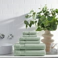 thumbnail image 4 of Host & Home Cotton 6-Piece Bath Towel Set - Soft & Absorbent - Green, 4 of 5