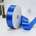 thumbnail image 4 of 1 Inch Royal Blue Polyester Ribbon Smooth Classic Soild Ribbon Soft Silky Wide Satin Fabric Ribbons Bundle Roll for Sewing Making Crafts Wreath Invitation Bouquet Party Home Decor Supply, 4 of 8
