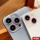 thumbnail image 4 of WUJU Glitter Clear Full Cover Protector De Lente De Cámara Compatible Para iPhone 11 12 13 Pro Max mini 9H Cubierta Protectora De Vidrio Templado, 4 of 4