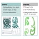 thumbnail image 4 of Mr. Pen- Plantilla de círculo grande de curva francesa y plantilla de elipse (6 piezas) Regla curva Herramientas de dibujo Herramientas de dibujo Plantilla de geometría Plantillas de dibujo Plantillas, 4 of 5