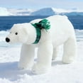 thumbnail image 2 of Scarf Polar Bear Stuffed Animal Plush Lifelike Soft Cute Polar Bear Plush Toy Pillow Fashion Decor Gift, 2 of 5