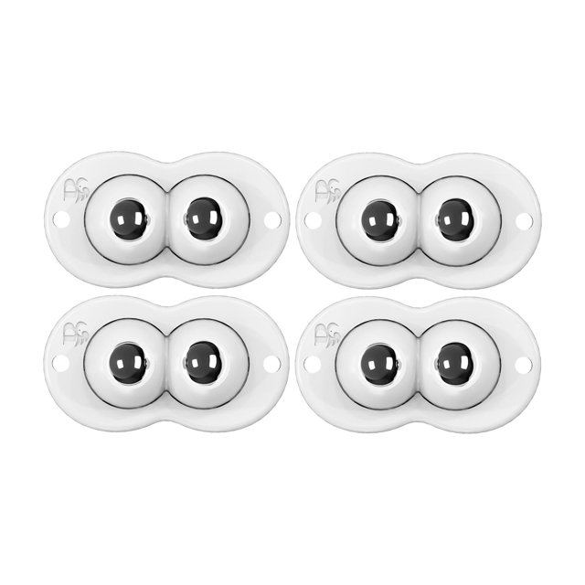 Rueda Giratoria de 360 Grados, Adhesiva, Universal, Mini Ruedas Giratorias, Juego de Ruedas para Cajones, Cubo de Basura, Caja de Almacenamiento Infer bola de acero blanco shamjiam ruedas adhesivas