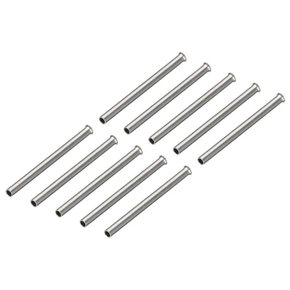 Uxcell 500 Pcs Non Insulated Butt Connectors 20AWG Wire Connector for Electrical Wire Crimp Terminals