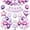 Pink Purple, variant on 10th Birthday Decorations for Girl,Pink Purple 10th Butterfly Birthday Decorations 10th Birthday Balloons Pink Purple Birthday Banner Number 10 Balloons Cake Topper Butterfly Party Supplies for Girls