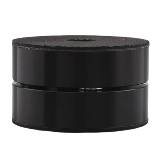 Injueey Almohadilla con pinchos para absorción de impactos de altavoz, aleación de aluminio para reproductor de CD, electrónica, 4 piezas, Accesorios de cámara y óptica Negro