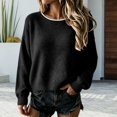 thumbnail image 4 of Goodw7 Women's Casual Round Neck Pullover, Loose Fit Color Block Knit Sweater, Comfortable Top Suitable for Daily Wear Weekend Trips and Casual Gatherings, 4 of 6
