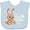 AE-Light Blue, variant on Inktastic My 1st Easter with Cute Brown Bunny and Easter Eggs Boys or Girls Baby Bib