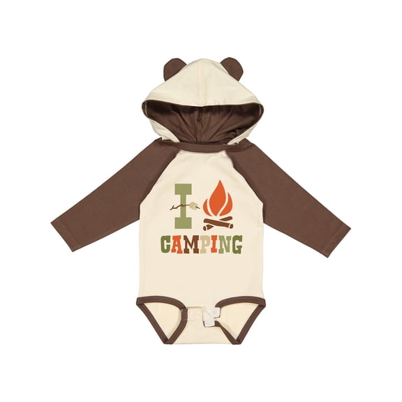 Inktastic I Love Camping Boys or Girls Long Sleeve Baby Bodysuit