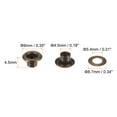 thumbnail image 2 of 200set Grommets Kit Metal Eyelets 4.5mm Grommet Tool for Shoes Clothes Belt Bag DIY Project, Bronze, 2 of 7