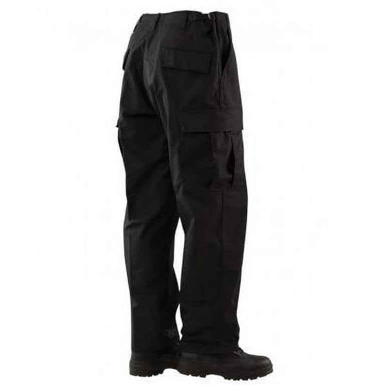 1523005 100% Cotton Ripstop BDU Pants Black Large-Regular