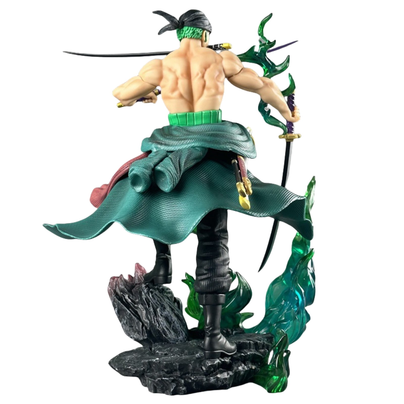 Dxuioz Action Toys Cross-dressing Roronoa Zoro Figure Anime PVC Statue Character Figure Collection Model Gift Ornaments 12.40inch