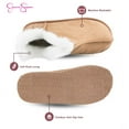 thumbnail image 3 of Jessica Simpson Womens Microsuede Bootie Slippers with Indoor/Outdoor Sole, 3 of 9