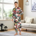 thumbnail image 6 of FORMRS Onesies Pajama for Adults Unisex Hoodie Winter Jumpsuit One Piece Sleepwear, Sizes S-2XL, Black Lucky Cat, 6 of 7