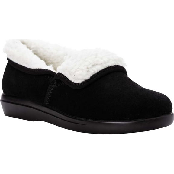 Propet Women's Colbie Slippers 2E(X) Black Women's Shoe 8 2E(X) WXX004SBLKX-08