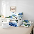 thumbnail image 4 of Flower Bedding Comforter Sets 7Pcs Hummingbird Butterfly Bed In A Bag,Navy Blue Floral Twin Bedding Sets Spring Botanical And Animal Themed Sheet Set With Comforter Bedroom Decor, 4 of 4