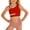 Red, variant on Shadoumai Girls Two Piece Swimsuits For Teens Tankini Bikini Cute Ruffle Beach Bathing With High Waist Bottom