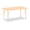 Maple/Maple, variant on Rectangle Activity Table - 24" X 36", Mobile - Maple/Black/Black