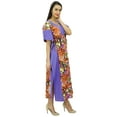 thumbnail image 5 of Bimba Womens Cotton Kaftan Long Pannel Kimono Caftan Drawstring Waist Night Wear, 5 of 7