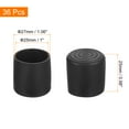 thumbnail image 2 of Uxcell 36Pcs Tapas de patas de silla, 25mm (1 pulgada) Tapas de PVC no marcadoras, Protectores de piso para patas de silla antideslizantes, Negro, 2 of 6