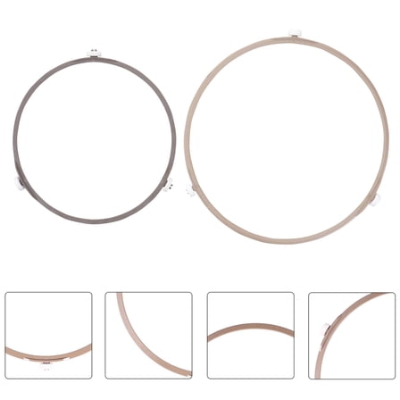 WEAVILUX Plastic Microwave Oven Turntable Ring High Temperature Resistant 2Set