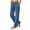 Navy, variant on Zynoxe Winter Pants for Women with Side Pockets Comfy Corduroy Straight Wide Leg Pants Elastic Drawstring Waist Womens Pants Fashionable Solid Color Casual Trousers Army Green S
