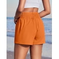 thumbnail image 7 of Pinspark Womens High Waisted Running Shorts, Lightweight Breathable Quick Dry Stretch Linerless Athletic Shorts with Pockets, 7 of 7