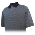 thumbnail image 1 of Monterey Club Men's Pima Cotton Jacquard Golf Polo Shirt #1458, 1 of 2