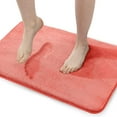 thumbnail image 1 of Walensee Memory Foam Bath Mat Non Slip Absorbent Super Cozy Velvet Bathroom Rug Carpet (17 x 24 inches, Coral), 1 of 8
