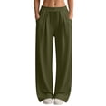 thumbnail image 7 of felwors Wide Leg Pants Woman High Waist Trousers with Pockets Casual Lounge AG for Size L, 7 of 7