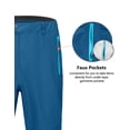 thumbnail image 4 of Little Donkey Andy Men's Waterproof Rain Pants Windproof Overpants Lightweight Outdoor Trousers for Hiking Golf Fishing Denim Blue XXL, 4 of 7
