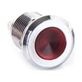 thumbnail image 3 of Farfi 1 Pc 12mm 6/12/24/220V Mini Signals Power Supply LED Metal Indicator Light Lamp (Blue,12V), 3 of 5
