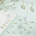 thumbnail image 4 of 1Set 1 Box 80Pcs 4 Styles French Fish Hook Earring Findings Stainless Steel Ear Wire Hooks Metal 18K Gold Plated Silver Wide Earrings Hook Wires with Vertical Loop for Jewelry Making DIY Crafts, 4 of 6