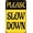 Color 3636, variant on Metal Tin Sign - Please Slow Down Sign Reflective Plastic Yard Signs with Metal Stakes Sign 12×8 Inch