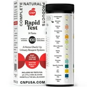 Rapid Test Complete - Urinalysis Test Strips 100 Tests UTI Strips, Kidney, Gallbladder, pH, Glucose, and Liver Function
