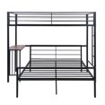 thumbnail image 5 of Aukfa Twin Over Full Metal Bunk Bed - Kids Bed with Ladder Split Into 2 Beds - Black, 5 of 8