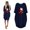 Navy, variant on Kiplyki Women's Christmas Dress Plus Size The Winter Loose Pocket Printed Dresses