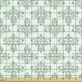 thumbnail image 2 of Ambesonne Abstract Fabric by the Yard Upholstery, Chandelier Style Elements, 3 Yards, White and Pale Grey, 2 of 5