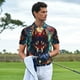 thumbnail image 3 of Balery Mystic Wolf Dreamcatcher Camisa Polo de Hombre con Estampado, de Manga Corta y Tejido Medio, Camisa Tipo Golf Polo-4X-Large, 3 of 6