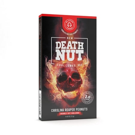 Death Nut Challenge Version 2.0 world's hottest Carolina Reaper Pepper and Ghost Pepper (Best Tasting Nuts In The World)