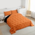 thumbnail image 3 of Feelyou Adult Boho Damask Twin Comforter Sets, Orange Butterfly Moth Bedding Set, 2-Piece, 3 of 8