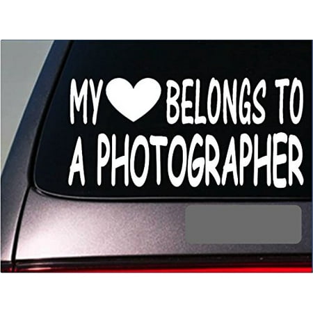 Photographer My heart belongs Sticker *G547* 8