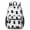Black, White, variant on Dog Paw Print Black Pattern 17" School Backpacks for Teens,Waterproof Oxford Fabric,S-Shape Padded Straps for School,Travel,Hiking,Camping