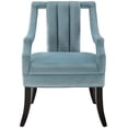 thumbnail image 6 of Modway Harken Performance Velvet Accent Arm Chair in Light Blue (Set of 2), 6 of 7