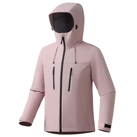 Women s Waterproof Rain Jacket Lightweight Loose Fit Windbreaker with Adjustable Hood Wind Resistant for Hiking Outdoor Activities