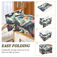 thumbnail image 2 of Yayeee Collapsible Storage Bin with Lid Fabric Closet Decorative Basket with Handles, Evening Mountain Road, 2 of 7