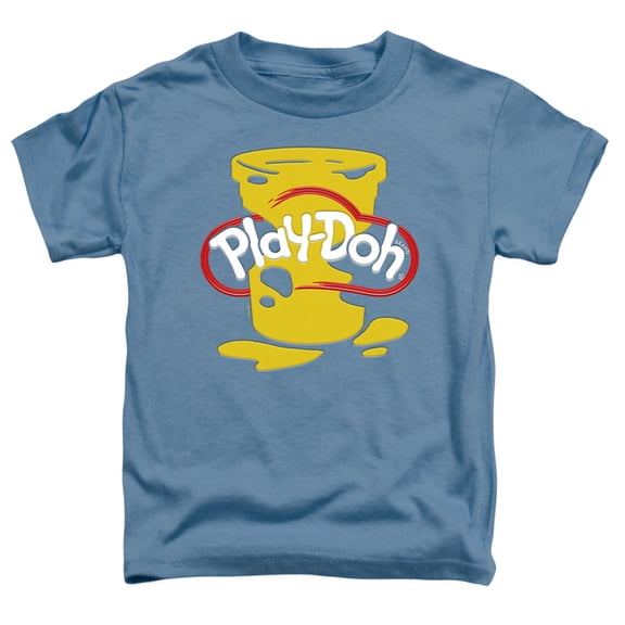 Play Doh Play Doh Messy Stencil Logo S/S Toddler T-Shirt-Carolina Blue
