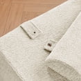 thumbnail image 5 of Foldable Tatami Lounger Sofa Bed, High-Density Sponge, Velvet Upholstery, Beige, 80.31 Inch Length, Portable Design, No Assembly Required for Living Room Bedroom Balcony Office, 5 of 10