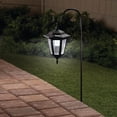 thumbnail image 2 of Solar Hanging Light, Black, LED, Water Resistant, 9" H x 5.5" W x 6.5" D, Path & Landscape Light, 2 of 4