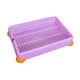 thumbnail image 4 of Bandeja para arena para conejos, bandeja para orina de cachorros, bandeja antisalpicaduras, caja de arena para mascotas, caja de arena para hurones, , L, PÚrpura púrpura, 4 of 8